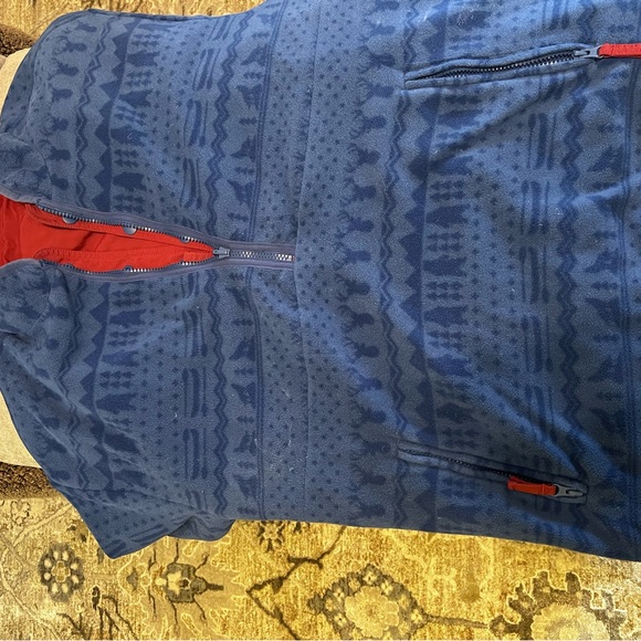 Chubbies Reversible Deep Red and Navy Blue Pullover Jacket, size Medium - Picture 8 of 12